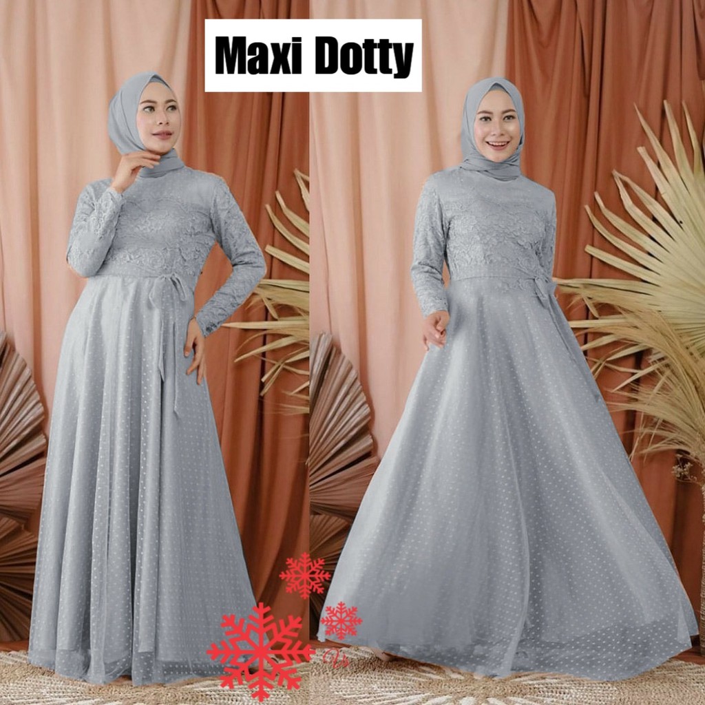 MAXI DOTTY vV / MAXI DRESS TILE DOTTY LD100-3