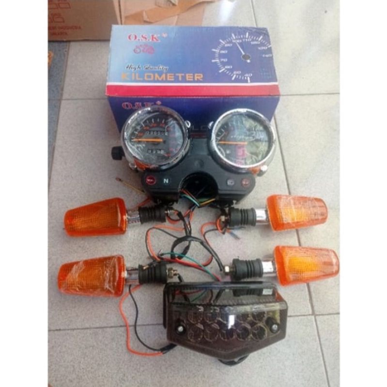 Paket Spidometer Rx-King New Plus Sen 4 Buah Plus Stop Full Set