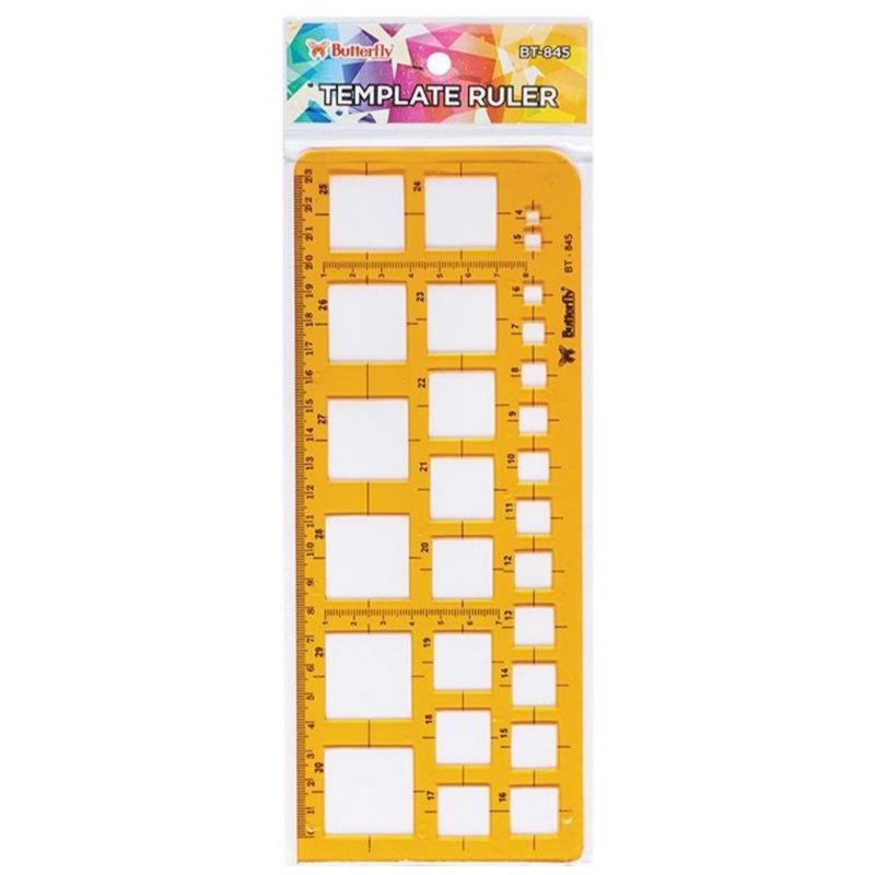 

Butterfly Penggaris BT-845 - Penggaris Cetakan Persegi