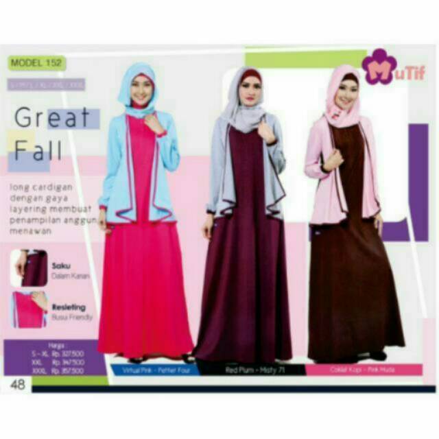 Gamis Dewasa Mutif ~M152~