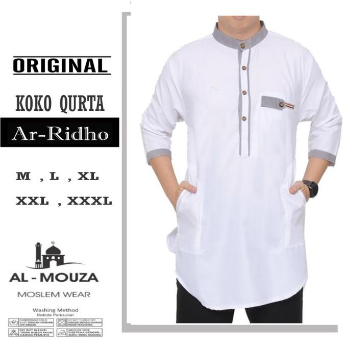Baju Koko Qurta Kurta Ar-Ridho Katun Premium Ukuran Jumbo
