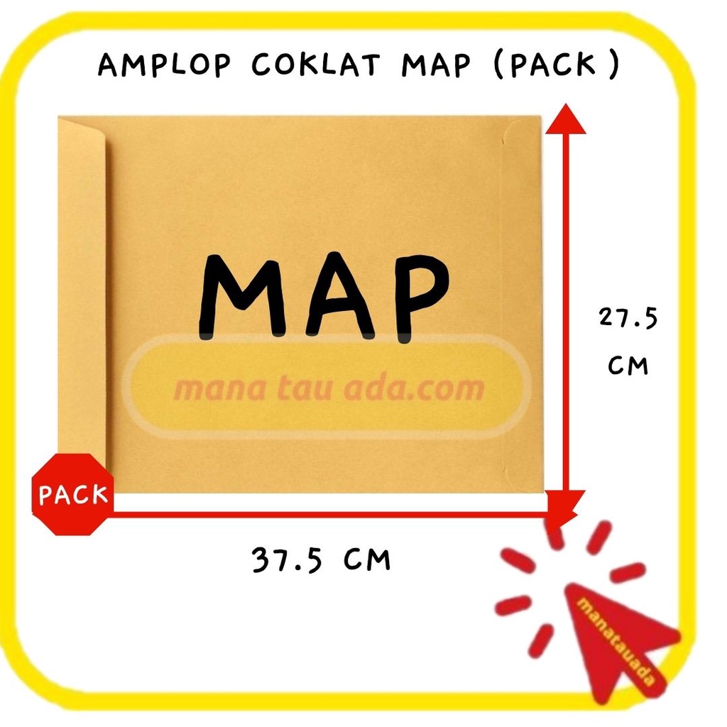 

AMPLOP COKLAT UK MAP 27.5X37.5CM PACK NEURO 信封