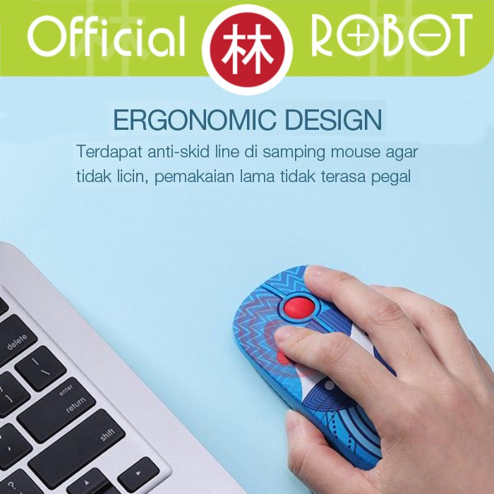 Robot M330 Wireless Mouse Silent Key Cherry Scroll Hedgehog Version