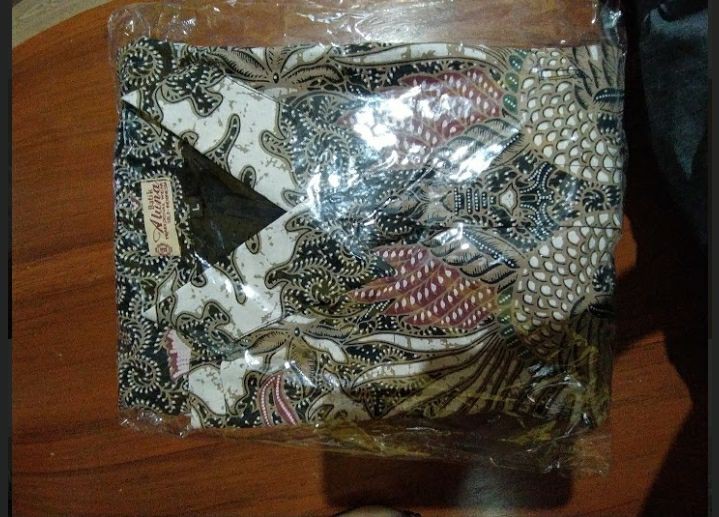 Batik Pria Lengan Panjang Premium Solo Modern Tulis Cap Slim Fit Slimfit Jawa Prabuseno Aluna Abb001