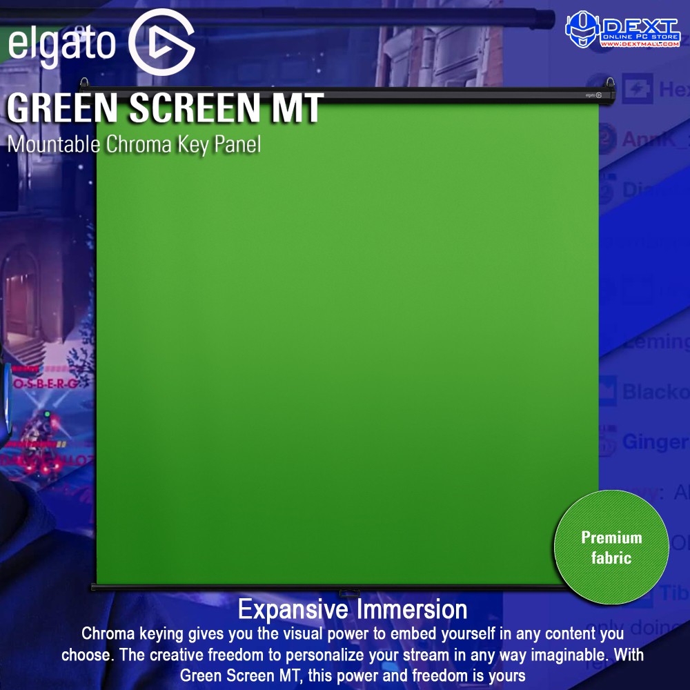 Elgato Green Screen MT Mountable Chroma Key Panel | Shopee