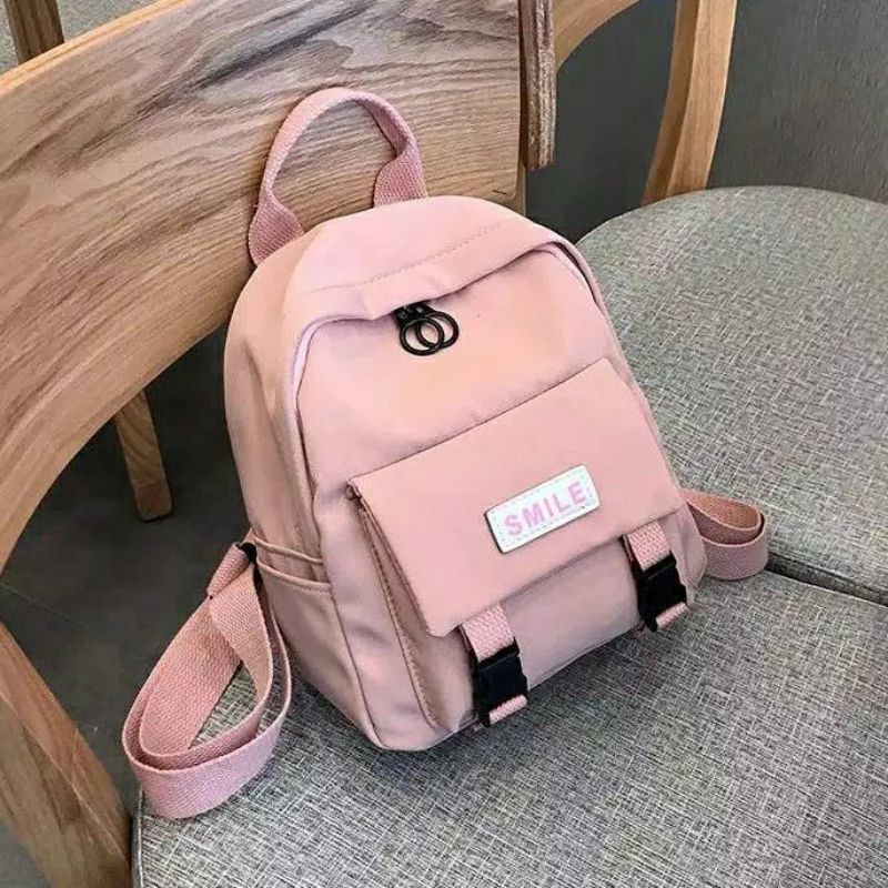 dem_sare / DS1043 - REBECA Tas Ransel Mini Wanita Tas Ransel Wanita kecil mini Tas Ransel sekolah Anak-Pink