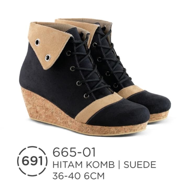 casual wedge booties