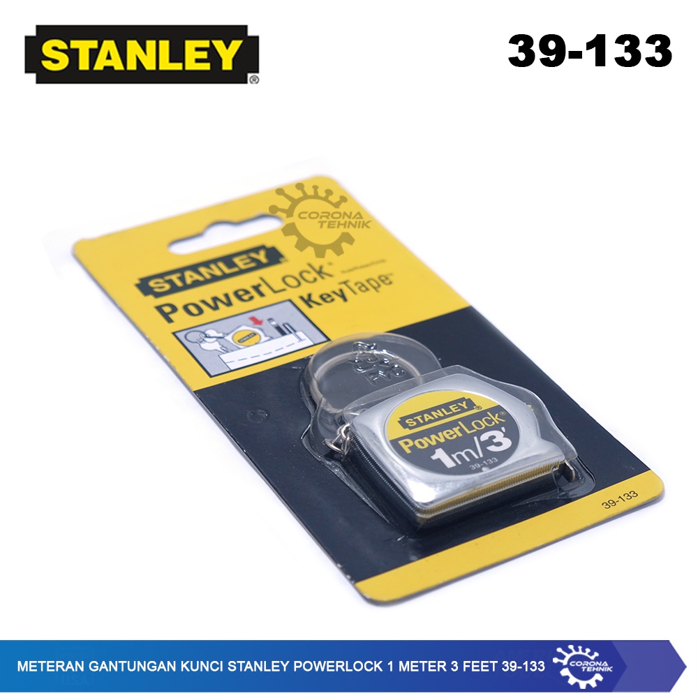 Stanley PowerLock 1 Meter 3 Feet 39-133 - Meteran Gantungan Kunci