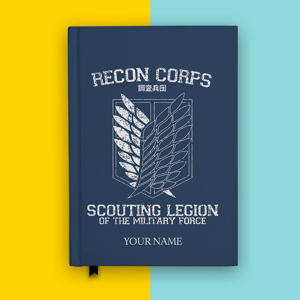 

Notebook Scouting Legion SNK Attack On Titan Anime Cosplay Buku Tulis Hardcover Jurnal Custom