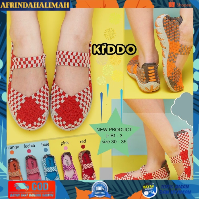

{TERBARU} kiddo JB1-3 anak flat ORI sepatu rajut IMPORT