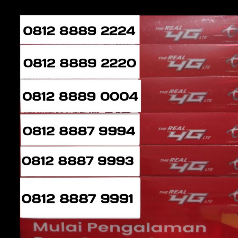 Nomor Cantik TELKOMSEL SIMPATI DOUBLE TRIPLE/PANCA BESAR HOKI 88888 888 999 Bukan HEXA SAPTA ILUFA