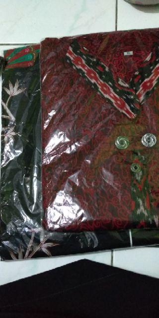 Batik Dolby Dolbi Dobby Doby Tenun Sutra Tulis Katun Atbm Baron Atasan Batik Wanita Sogan Srg308