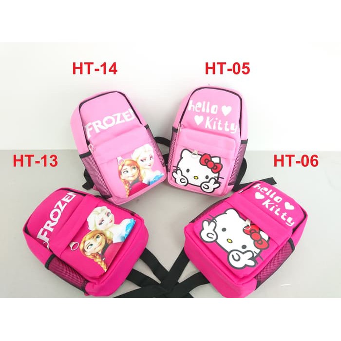 Tas Ransel Anak Frozen And Hello Kitty New