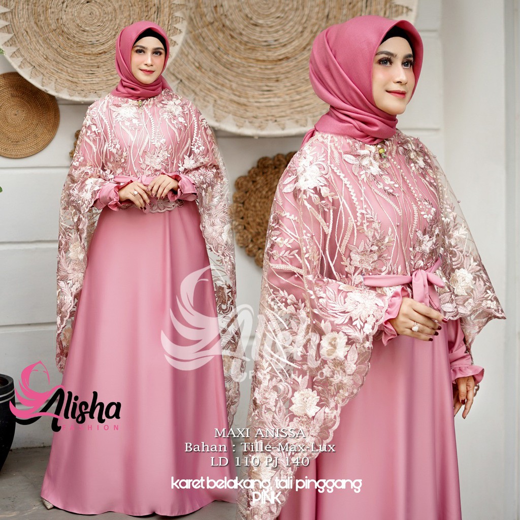 ANNISA / ANISA / ANISSA MAXI DRESS CAPE SET TILLE ORIGINAL ALISHA