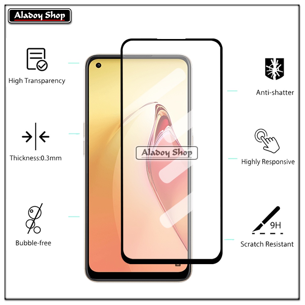 PAKET 3 IN 1 Tempered Glass Layar Oppo Reno 8 Pro Plus Free Tempered Glass Camera dan Skin Carbon