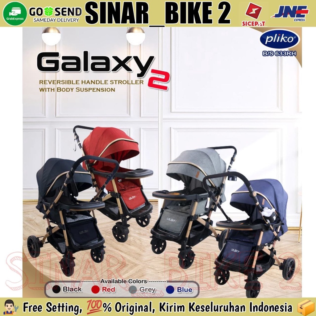 Baby Stroller Pliko B/S 633RH Galaxy Kereta Dorong Bayi