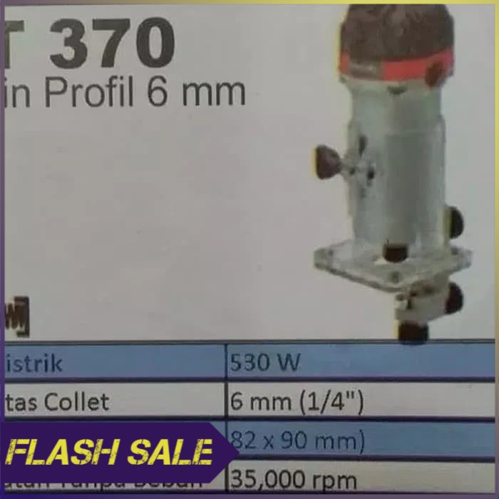 MAKTEC MT370 MESIN PROFIL KAYU MESIN ROUTER  MESIN TRIMMER