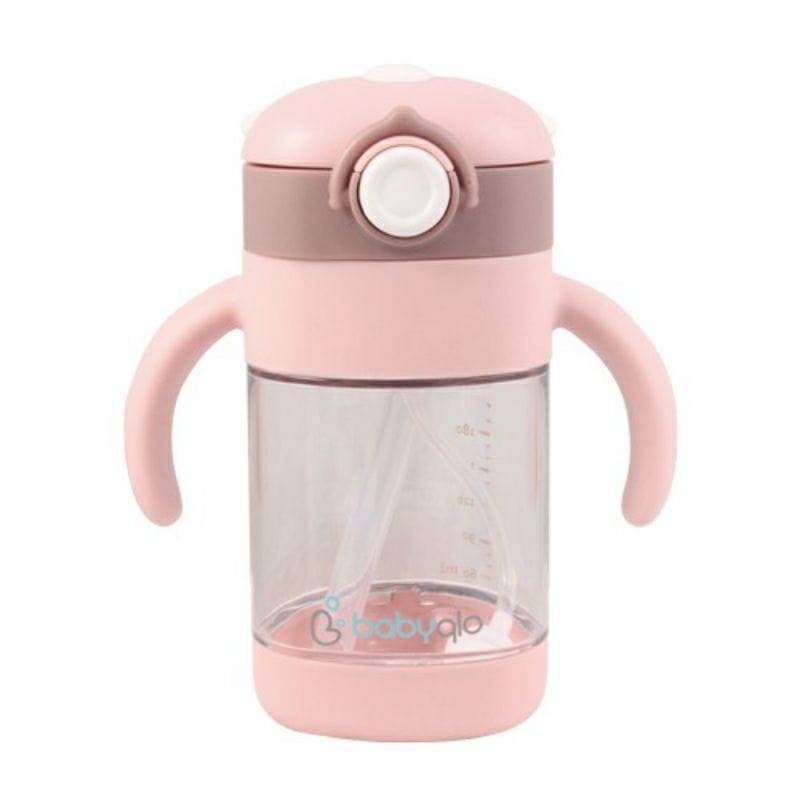 Babyqlo Koala Baby Straw Cup With Handle 300ml BQ-7004 - Botol  Minum Anak