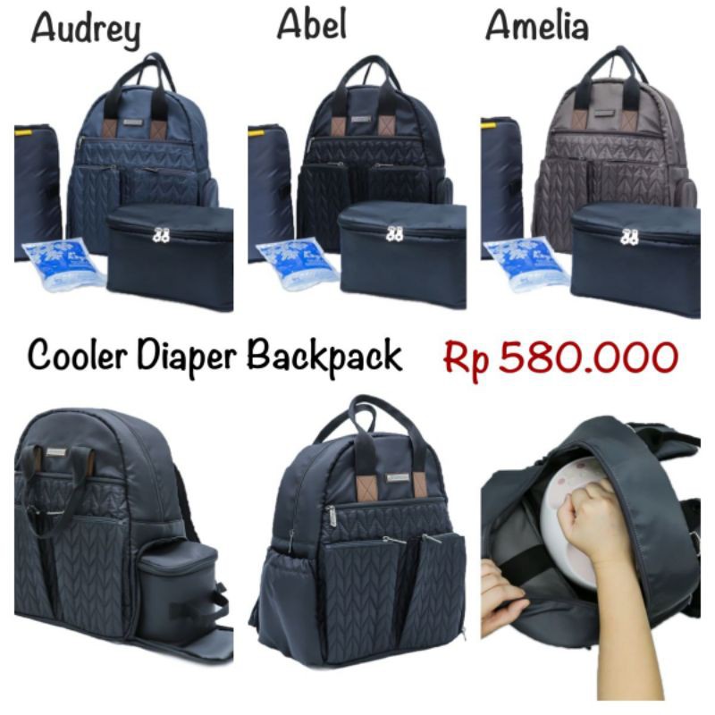 ALLEGRA - ALLEGRA ABEL AUDREY AMELIA COOLER DIAPER BAG BACKPACK TAS ASI / BAYI ANAK