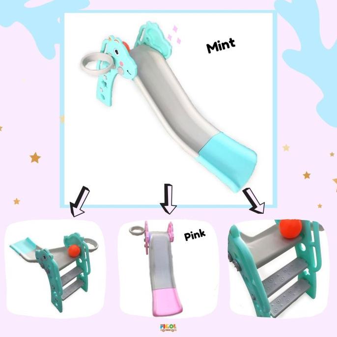 Mainan Anak Prosotan Dino Ring Basket + Bola VRT-270 Perosotan - Biru Muda