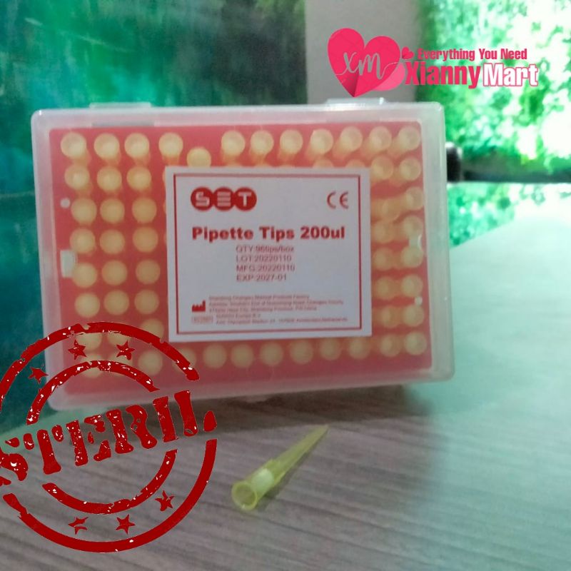 Jual filter tips pipet tip 20ul 100 ul 200ul 1000ul steril Shopee