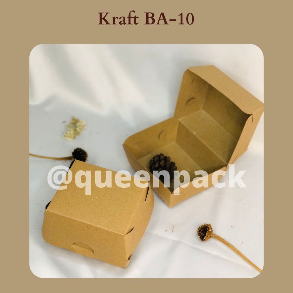 

KARDUS/BURGER BOX UK 10 X 8,5 X 8 KARDUS ROTI/KARDUS BURGER/KARDUS JAJAN