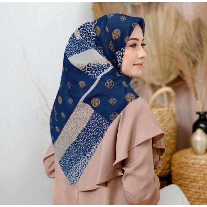 DISKON !! Hijab Segiempat Voal Motif Noorina Series / Jilbab Voal Segi Empat Motif / Kerudung Segiempat Motif / Kerudung Segi Empat