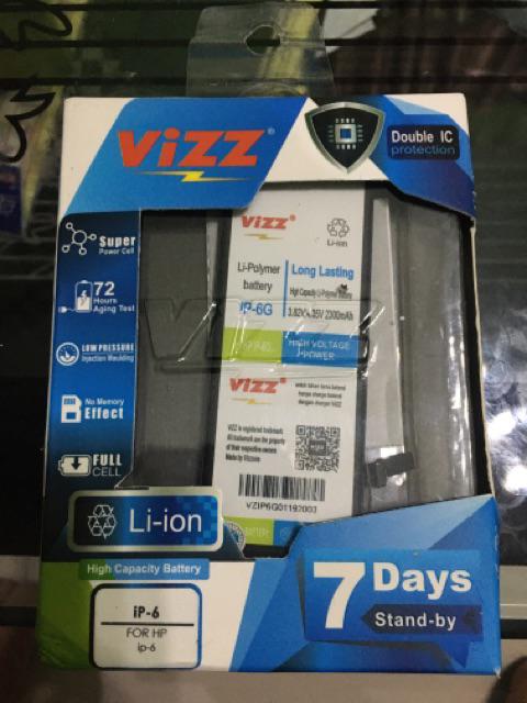 Baterai VIZZ IPHONE 6S / Baterai Double Power IPHONE 6S