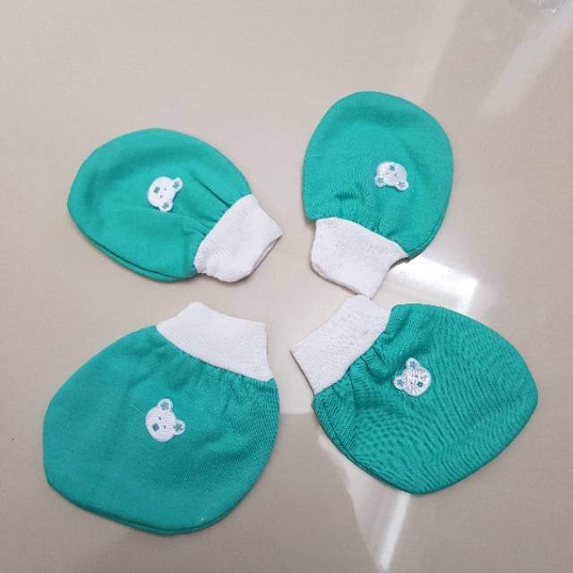 Sarung Tangan Set Kaki Bayi CICO MIKO Tangan Model KERUT / RIP (1 Set Atau 3 Set) Bayi Newborn