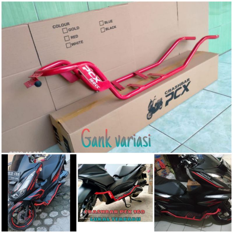 Crashbar Tubular Honda Pcx 160 Type Abs Cbs, Pelindung Body Samping Pcx 160