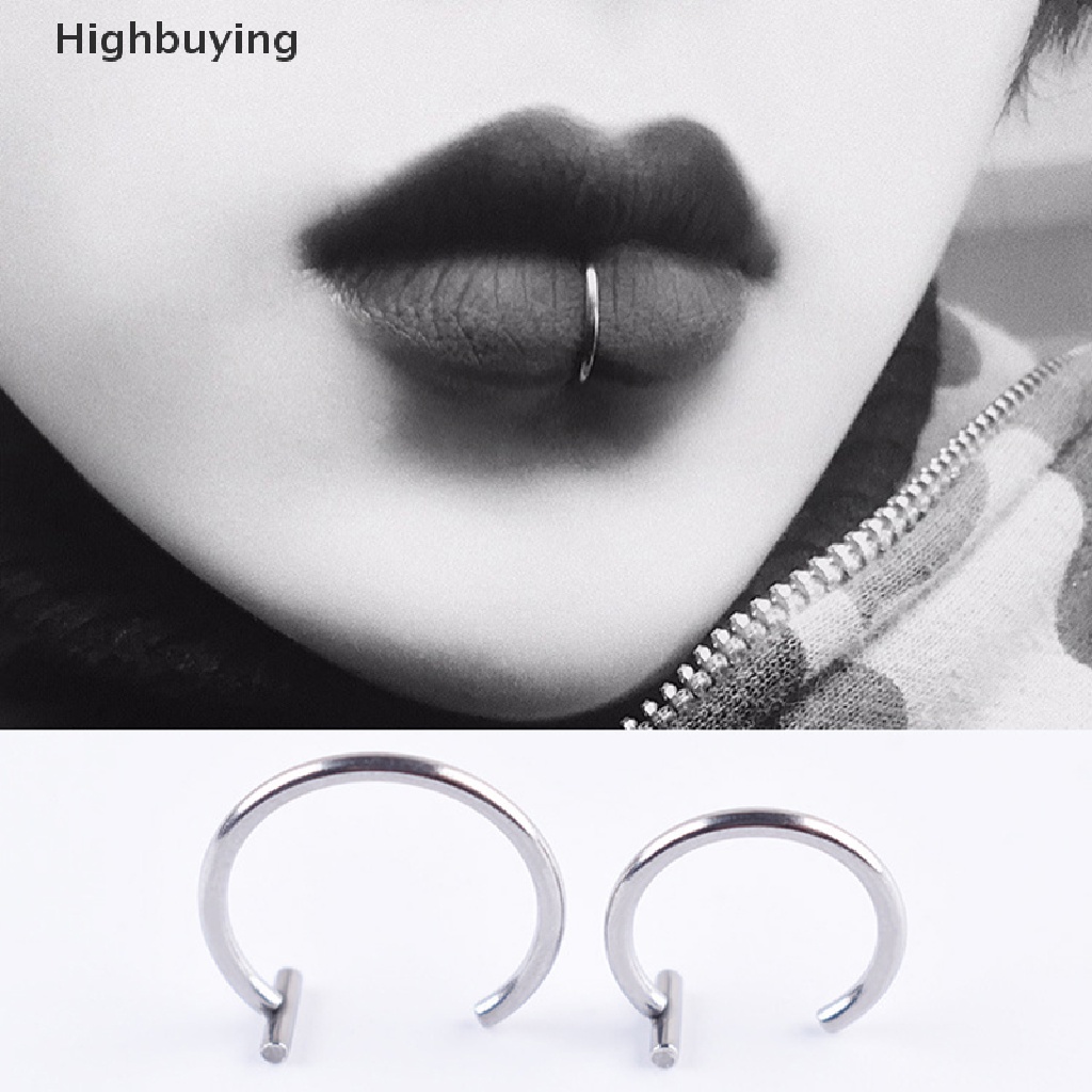 Hbid Cincin Tindik Hidung / Bibir / Tubuh Palsu Untuk Wanita Glory