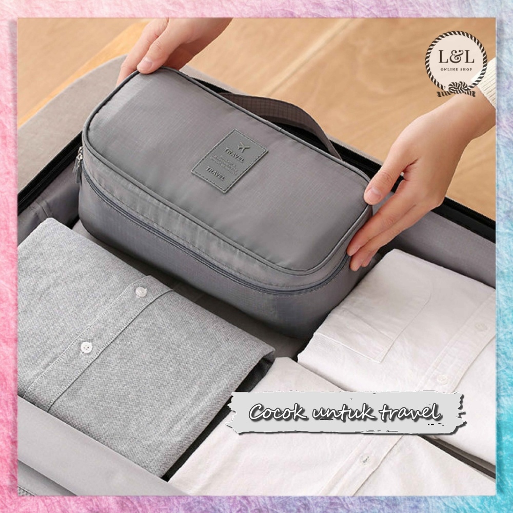 Tas Travel Bag Pouch Set Traveling Fashion Organizer Multifungsi Penyimpanan Pakaian Celana Dalam Serbaguna Terbaru