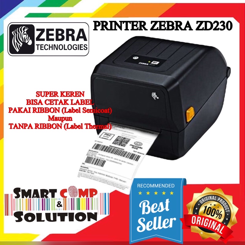 Printer Barcode Zebra ZD230 / ZD-230 / ZD 230 ( New )Penganti GT-820