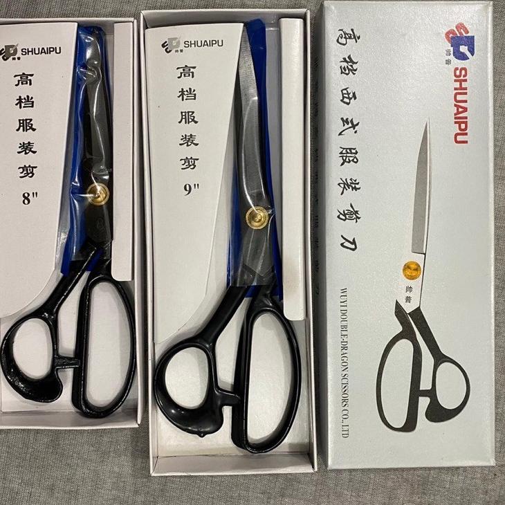 

➵Terkini✿➵ GUNTING SHUAIPU Baja Hitam 8 INCH / 9 INCH / 10 INCH / 12 INCH Gunting Bahan / Kain / Gunting penjahit alat jahit Y92
