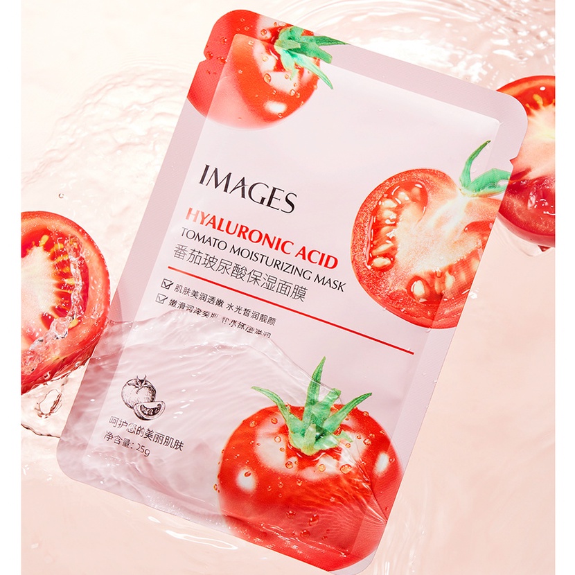 IMAGES Tomat Moisture Mask Facial Sheet  Tomato Protein Masker Wajah EM039