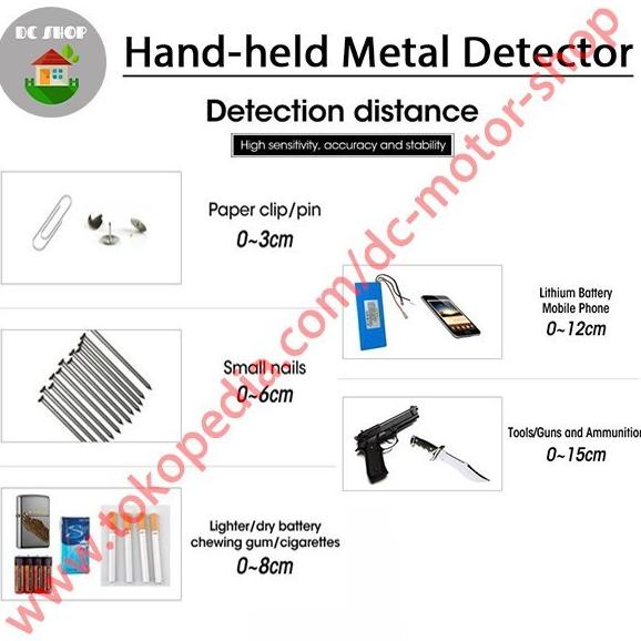 Handheld Metal Detector Metal Alat Deteksi Logam Emas Garrett Original