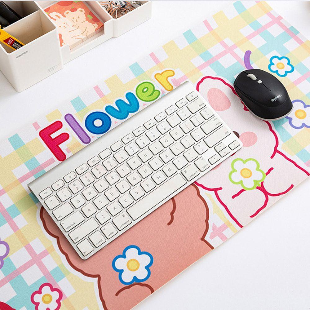 Agustinina Mouse Pad Lucu Kreativitas Aksesoris Komputer Perlengkapan Kantor Kartun Hewan Keyboard Pad Desk Pad