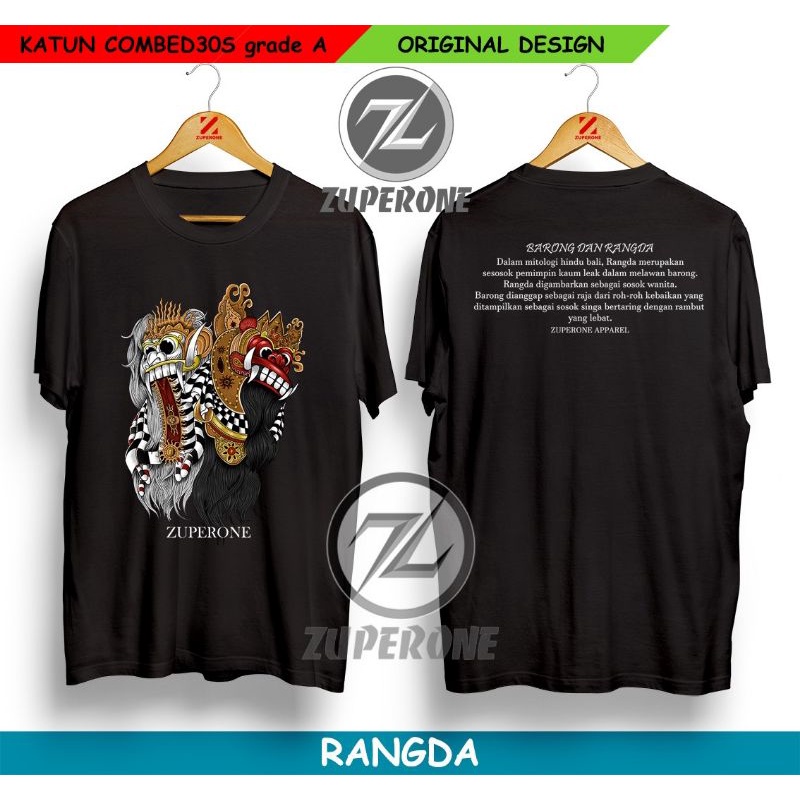KAOS BARONG RANGDA MYTHOLOGY BUDAYA BALI CULTURE INDONESIA PRIA DISTRO