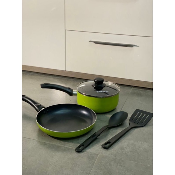 Set Panci Teflon Anti Lengket Kangaroo Emerald