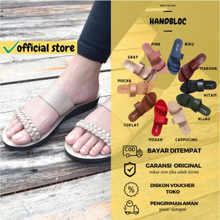 OKADA ORIGINAL SANDAL OKADA SANDAL TEPLEK SANDAL SLIP ON WANITA (HANDBLOC) ORIGINAL BY OKADA TERBARU 2023