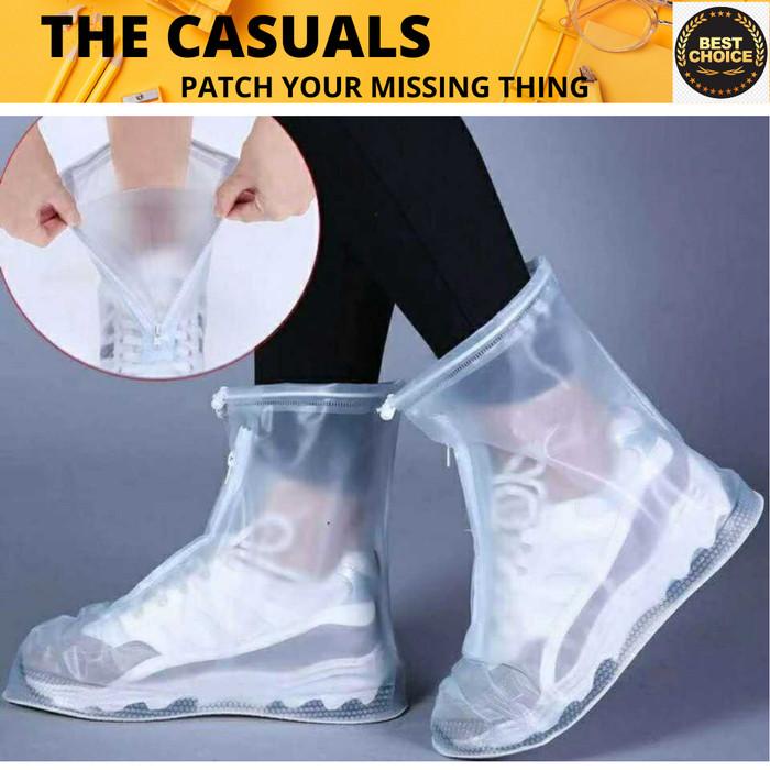 Cover Shoes | Cover Jas Hujan Sepatu Large Size 44 - 45 Xxl Rain Boot Waterproof