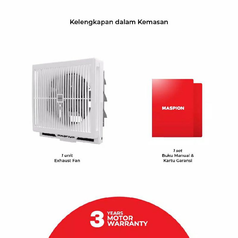 Maspion kipas angin hisap MV 200 NEX 8 inch exhaust fan 8&quot; 200NEX - MV200 NEX