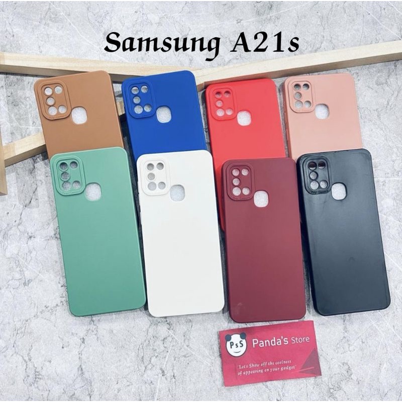 Softcase Pro Camera Samsung A21s Candy Case Full Color 3D Silikon TPU