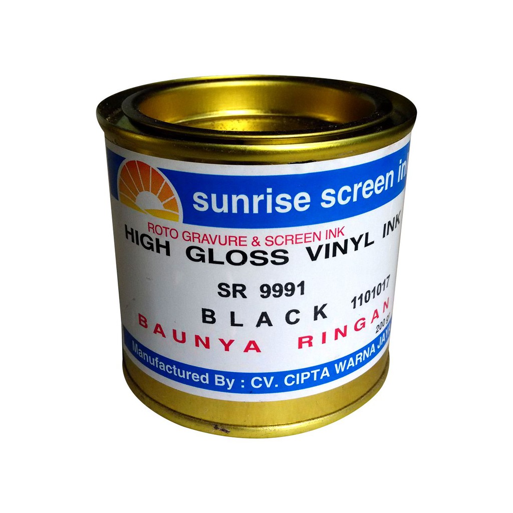 Tinta Sablon Cat Sablon Pvc Sunrise Vynil Cat Tinta Sablon Kertas Cat Tinta Sablon Plastik 200 Gr Shopee Indonesia