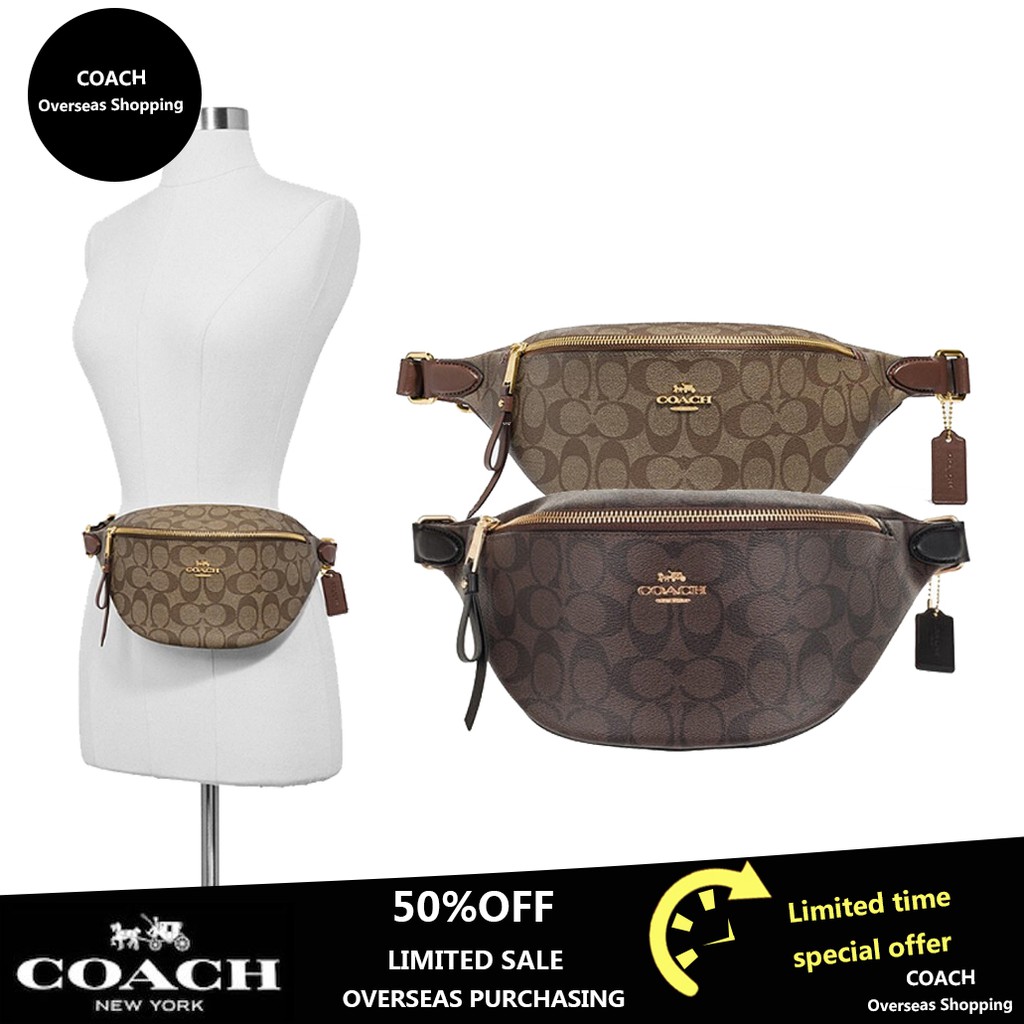 Coach Tas Pinggang Waist Bag Women Bags 2 Warna Pectoral Girdle F48740 Original Tas Wanita Shopee Indonesia