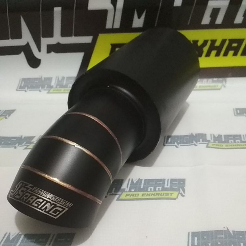 Knalpot mobil js racing dop ujung stainles steel brio ayla cayla avanza Toyota honda L300 grand max 