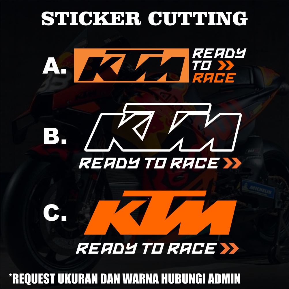 Sticker Cutting KTM Racing