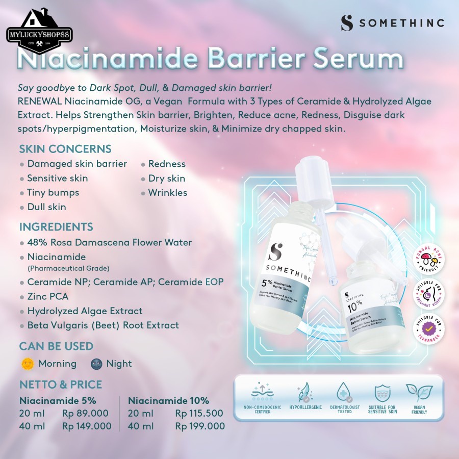 Somethinc 10% Niacinamide Barrier Serum Wajah Muka Face Serum