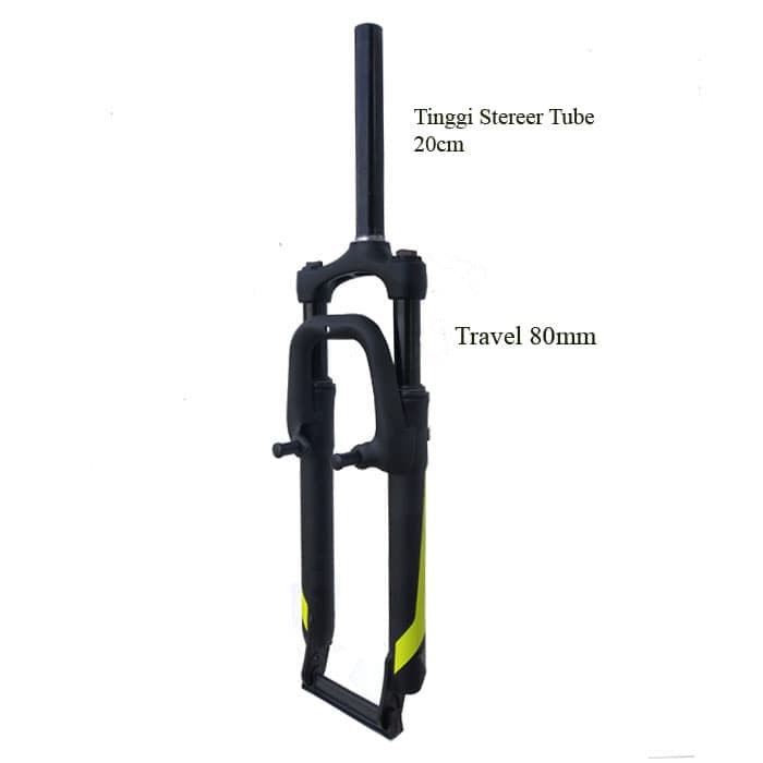 80mm suspension fork