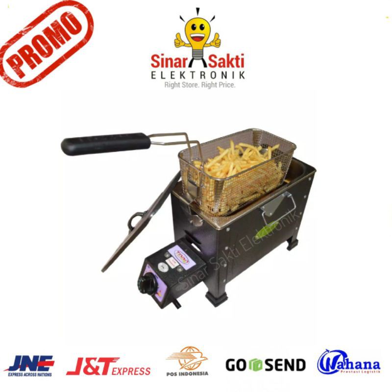 Gas Deep Fryer Tenno FRY 133 TR - Penggorengan Kentang Gas Tekanan Rendah